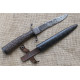 German WWI period trench or fighting knife. Rare dagger model with steel handle