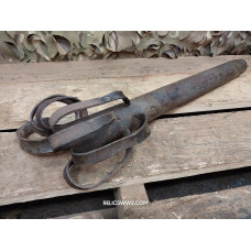 Battle damaged blown up panzerfuast 60 tube