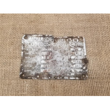 Sd.Kfz 10 Demag D7 schild plate