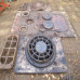 Panzer V  Panther motordeck set of ventilation grills and maintance hatch with armor plate