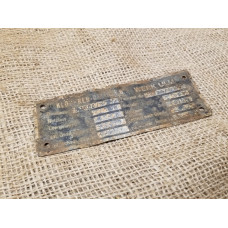 klockner deutz AG RSO main data plate