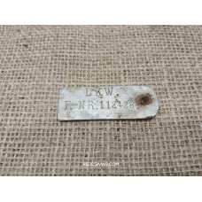 German WH truck ignition key tag