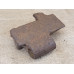 Tiger I battle damaged track link part 
