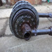 IL 2 Illushin ground assault aircraft landing gear with wheel rim