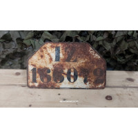 German WWII  - West Prussian tail license plate... 