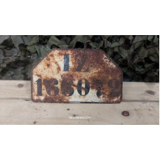 German WWII  - West Prussian tail license plate... 