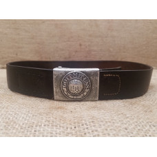 Wehrmacht leather belt with alu buckle W.L.D.